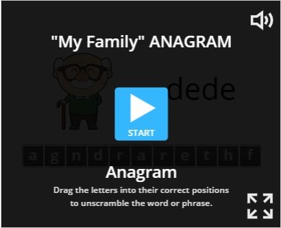 “my family” ANAGRAM