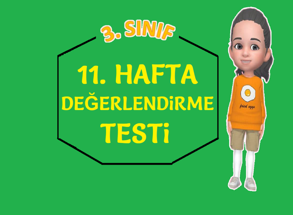 3. SINIF 11. HAFTA DEĞERLENDİRME