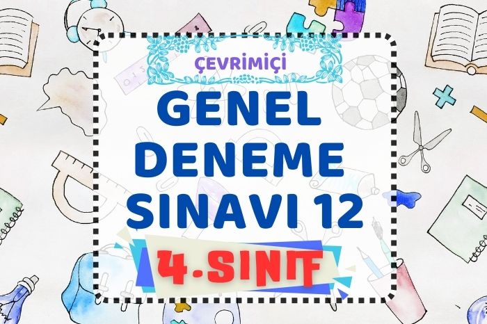 4. SINIF DENEME SINAVI 12