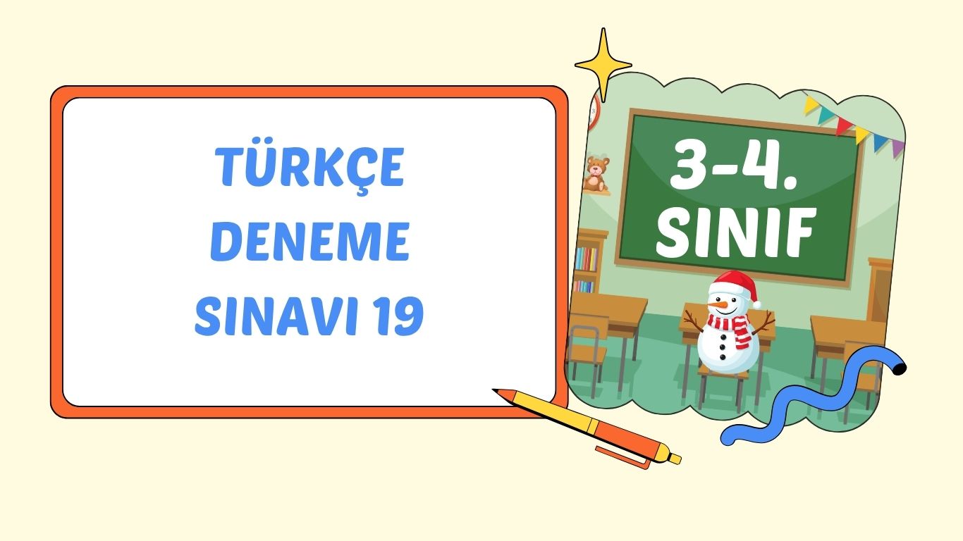 TÜRKÇE DENEME SINAVI 19