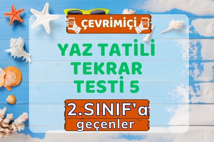 2. SINIFA GEÇENLERE YAZ TATİLİ ÇALIŞMASI 5
