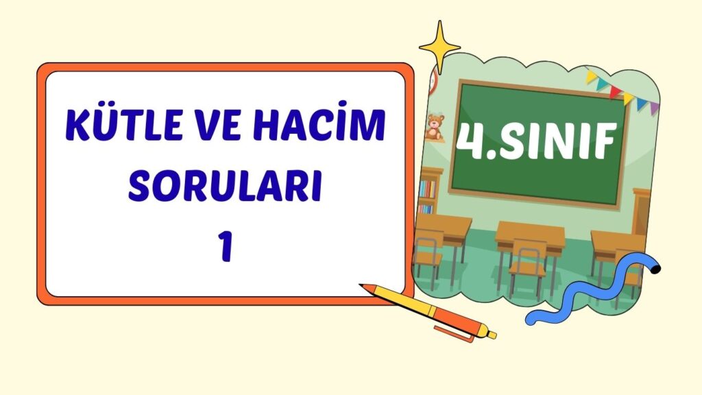 KÜTLE VE HACİM