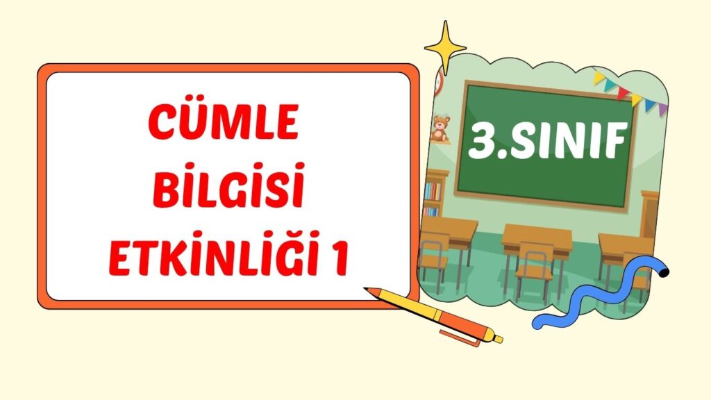 CÜMLE BİLGİSİ TEKRAR TESTİ 1