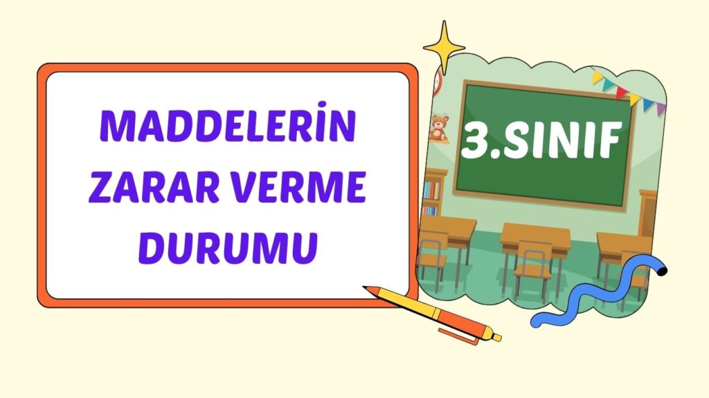 BAZI MADDELER ZARAR VEREBİLİR